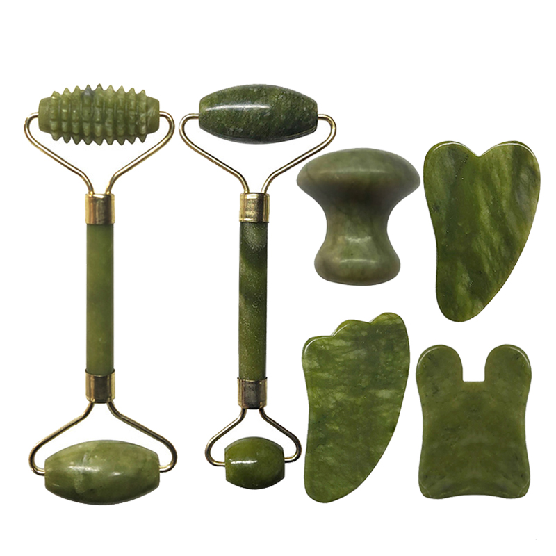 Natural Jade Roller Face Massager Real Stone Gouache Scraper For Face Yoni Eggs Kegel Exerciser Facial Massagers Crystal Roller
Natural Jade Roller Face Massager Real Stone Gouache Scraper For Face Yoni Eggs Kegel Exerciser Facial Massagers Crystal Roller