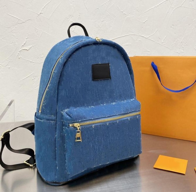 Denim designer Backpacks luxury Handbags Shoulder school Bags for teenage girls Fashion High a Quality Canvas Large Capacity Brand Travel Bag, Blue
Denim designer Backpacks luxury Handbags Shoulder school Bags for teenage girls Fashion High a Quality Canvas Large Capacity Brand Travel Bag, Blue