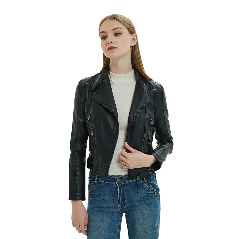 Women's Leather & Faux Women Solid Short PU Spring Autumn Long Sleeve Slim Moto Jacket Casacos Ladies Fashion Casual Outerwear Coat, Black
Women's Leather & Faux Women Solid Short PU Spring Autumn Long Sleeve Slim Moto Jacket Casacos Ladies Fashion Casual Outerwear Coat, Black