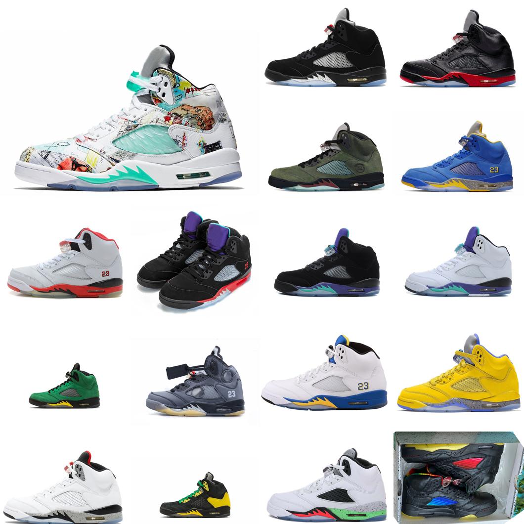Retro mens 5s jumpman 5 basketball shoes aj55 OG sneakers Wings Laney Yellow Blue Bred TOP3 Grape Oregon ducks what the lebron tennis with box
Retro mens 5s jumpman 5 basketball shoes aj55 OG sneakers Wings Laney Yellow Blue Bred TOP3 Grape Oregon ducks what the lebron tennis with box