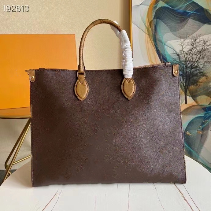 Mona_bag OnThe Go 2 Way Tote Bag M44576 Limited Edition Reverse Monograms Giant Leather Handbag Womens Designer Luxurys CrossBody Handle Bags size 41cm, Brown
Mona_bag OnThe Go 2 Way Tote Bag M44576 Limited Edition Reverse Monograms Giant Leather Handbag Womens Designer Luxurys CrossBody Handle Bags size 41cm, Brown