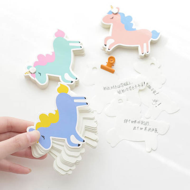 1Pcs Memo Pad Cactus /Unicorn Shape Student Stationery Office Accessories Sticky Notes Portable Bookmark School Supplies