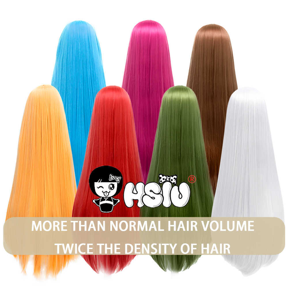 HSIU 800g Cosplay Wig 100cm Super thick Wig amount Party wigs 42 color Daily wear girl Long hair G0913, Black;red
HSIU 800g Cosplay Wig 100cm Super thick Wig amount Party wigs 42 color Daily wear girl Long hair G0913, Black;red