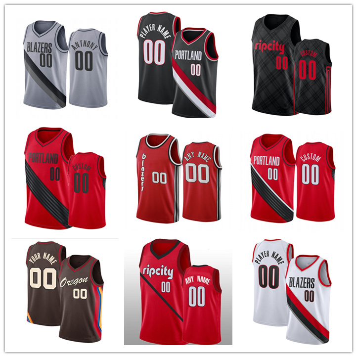 Custom Damian 0 Lillard Basketball Jerseys CJ 3 McCollum Jusuf 27 Nurkic Carmelo 00 Anthony Portland Trail Blazers City Gary 2 Trent Jr. 23 Covington Jersey, My store(lzyhome)