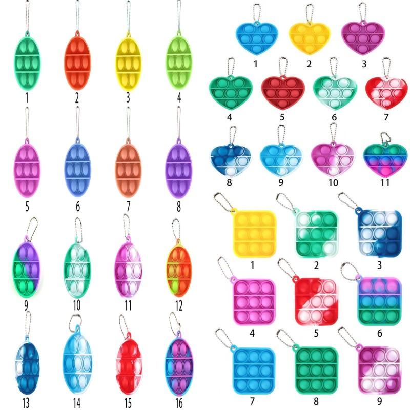 Decompression Toy Fidget Simple Dimple Keychain Push Bubbles Pop Fid get Toys key chain Anti Stress Bubble Board keychains
Decompression Toy Fidget Simple Dimple Keychain Push Bubbles Pop Fid get Toys key chain Anti Stress Bubble Board keychains