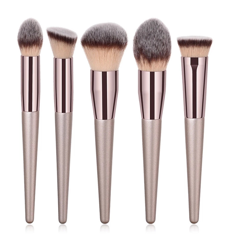 Champagne makeup brushes Set For Cosmetic Foundation Powder Brush Eyeshadow Blending Make Up Blush Beaty Tools