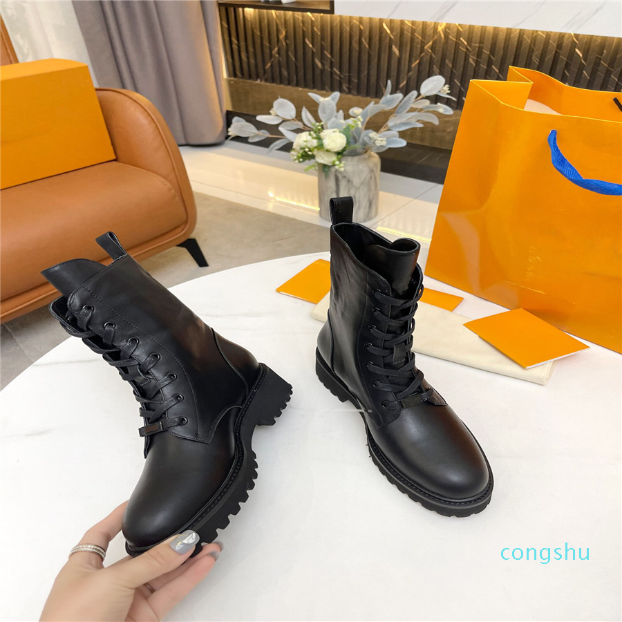 Territory Flat Ranger Martin Boots 100% Leather Bootes Nylo…
