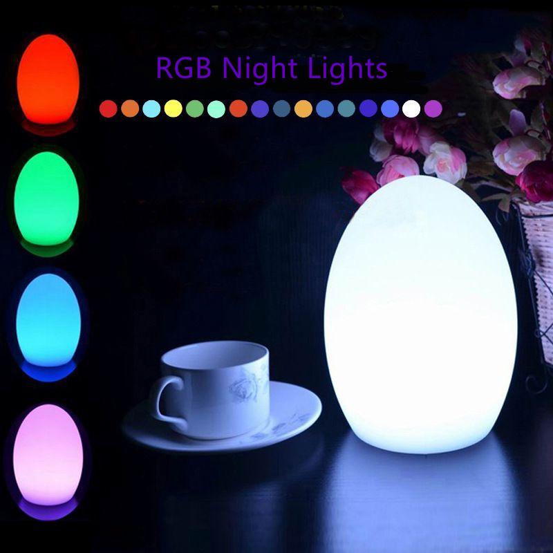 Night Lights Egg Shape RGB LED Rechargeable 16 Colors Remote Control For Restaurant Home Dining Room Bedroom Bar Table Lamp
Night Lights Egg Shape RGB LED Rechargeable 16 Colors Remote Control For Restaurant Home Dining Room Bedroom Bar Table Lamp