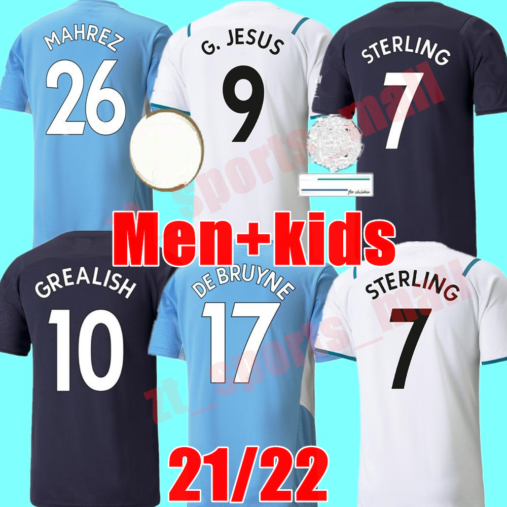 21 22 Manchester soccer jersey GREALISH G.JESUS STERLING RÚBEN City DE BRUYNE foden MAHREZ MENDY BERNARDO 2021 2022 football shirt adult Men kids kit uniforms Camiseta, Adult 3rd
21 22 Manchester soccer jersey GREALISH G.JESUS STERLING RÚBEN City DE BRUYNE foden MAHREZ MENDY BERNARDO 2021 2022 football shirt adult Men kids kit uniforms Camiseta, Adult 3rd