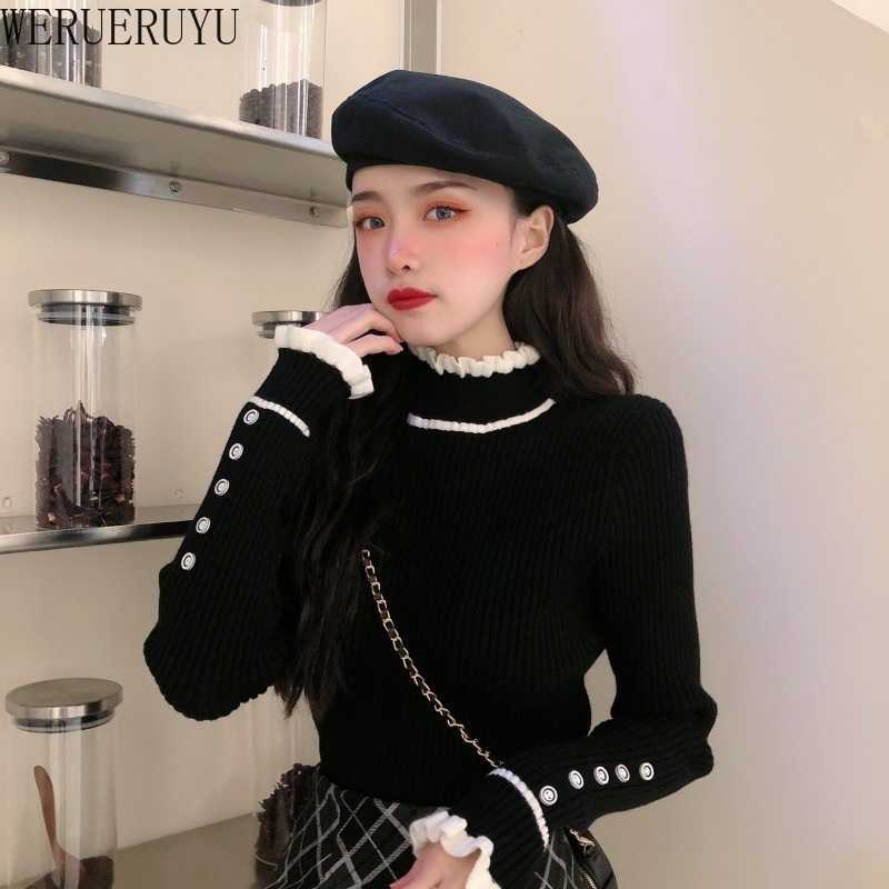 WERUERUYU Knitted Sweater womens autumn winter long-sleeved inner slim the bottoming shirt half high neck pullover sweater Solid 210608, Photo color 
WERUERUYU Knitted Sweater womens autumn winter long-sleeved inner slim the bottoming shirt half high neck pullover sweater Solid 210608, Photo color