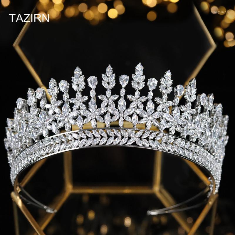 Hair Clips & Barrettes Trendy White Full Zircon Tiara Bridal Crown For Wedding CZ Pageant Headpieces Cubic Zirconia Princess Accessories Bri, Golden;silver
Hair Clips & Barrettes Trendy White Full Zircon Tiara Bridal Crown For Wedding CZ Pageant Headpieces Cubic Zirconia Princess Accessories Bri, Golden;silver