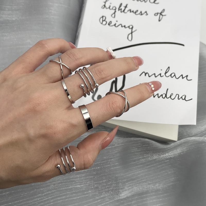 Cluster Rings Multi Layer Ring Hiphop Simple Design Punk Vintage Gold Color Joint Rock Sets For Women Jewelry Korean Version Goth, Golden;silver
Cluster Rings Multi Layer Ring Hiphop Simple Design Punk Vintage Gold Color Joint Rock Sets For Women Jewelry Korean Version Goth, Golden;silver