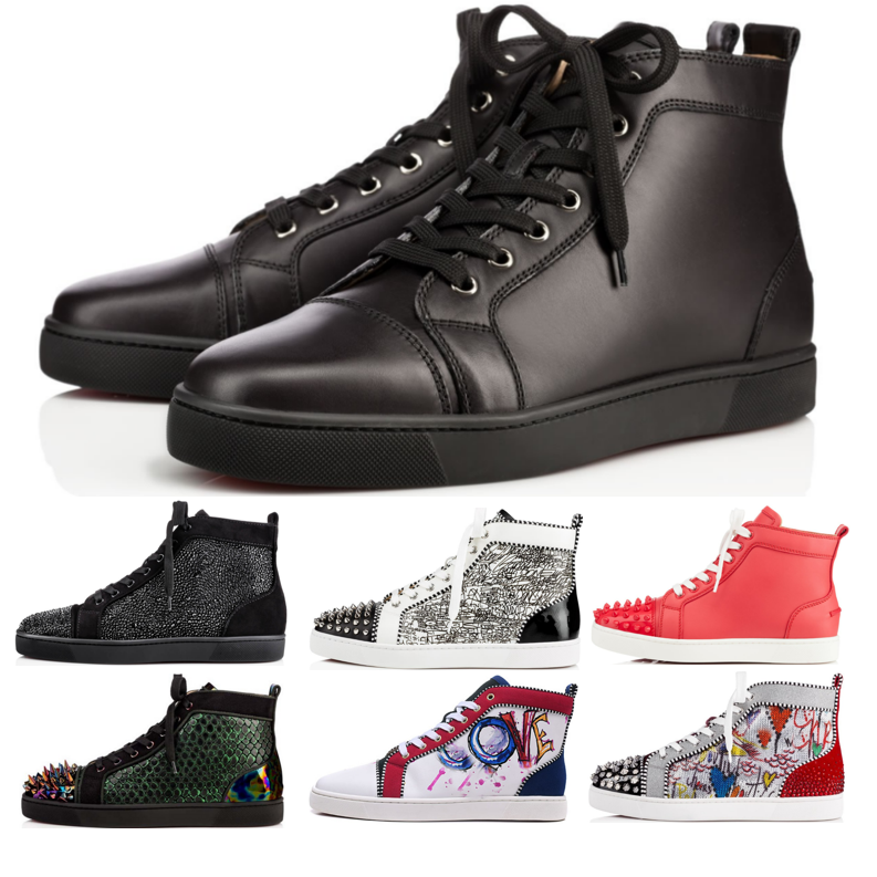 2022 Red Bottomed Shoes Stud Rivets Designer Shoes High-top Ankle boots Men Women Flat Shoe Stylist Couple Sneakers Brand Suede Patent, 16
2022 Red Bottomed Shoes Stud Rivets Designer Shoes High-top Ankle boots Men Women Flat Shoe Stylist Couple Sneakers Brand Suede Patent, 16