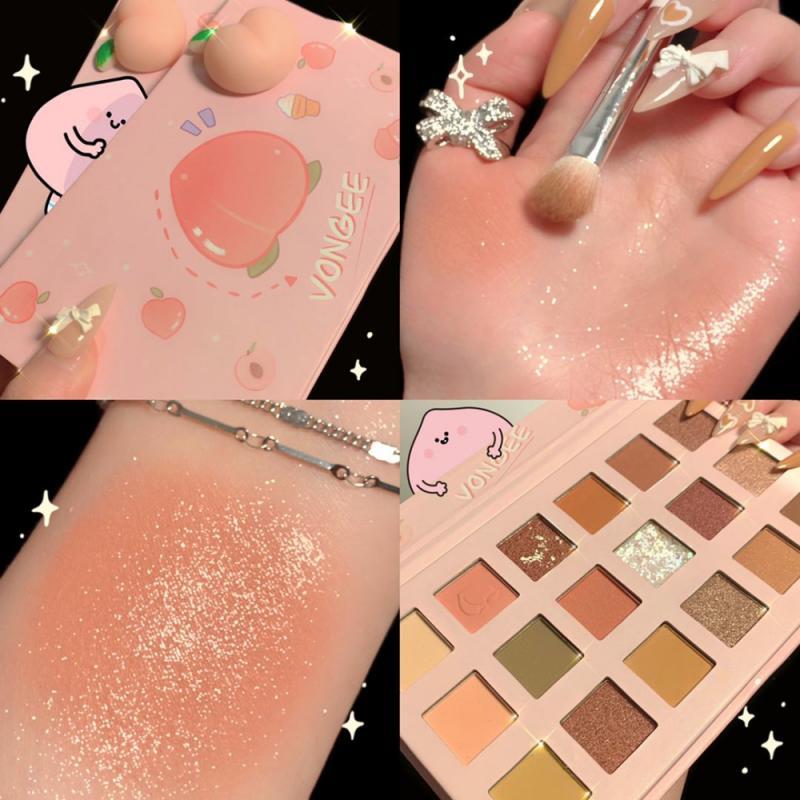Eye Shadow VONGEE 18 Colors Peach Palette Pearl Glitter Earth Color Matte Makeup Face Contouring Cosmetic
Eye Shadow VONGEE 18 Colors Peach Palette Pearl Glitter Earth Color Matte Makeup Face Contouring Cosmetic