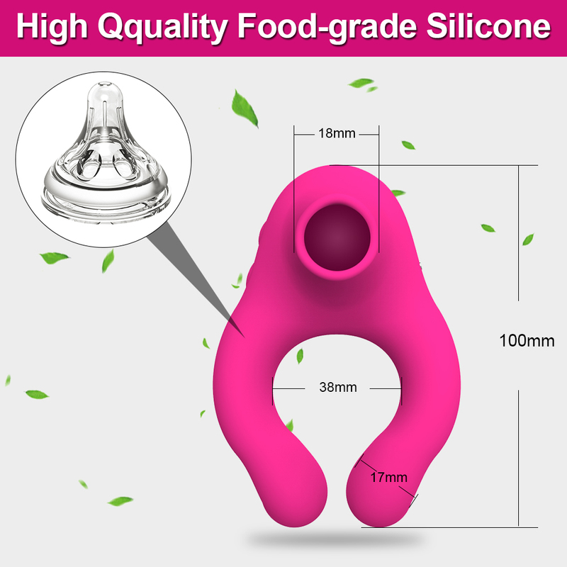Cock Vibrator Ring for Men Penis Massager Dick Enlarger Sucking Licking Clitoral Stimulation Sex Toys Adult 18 220329