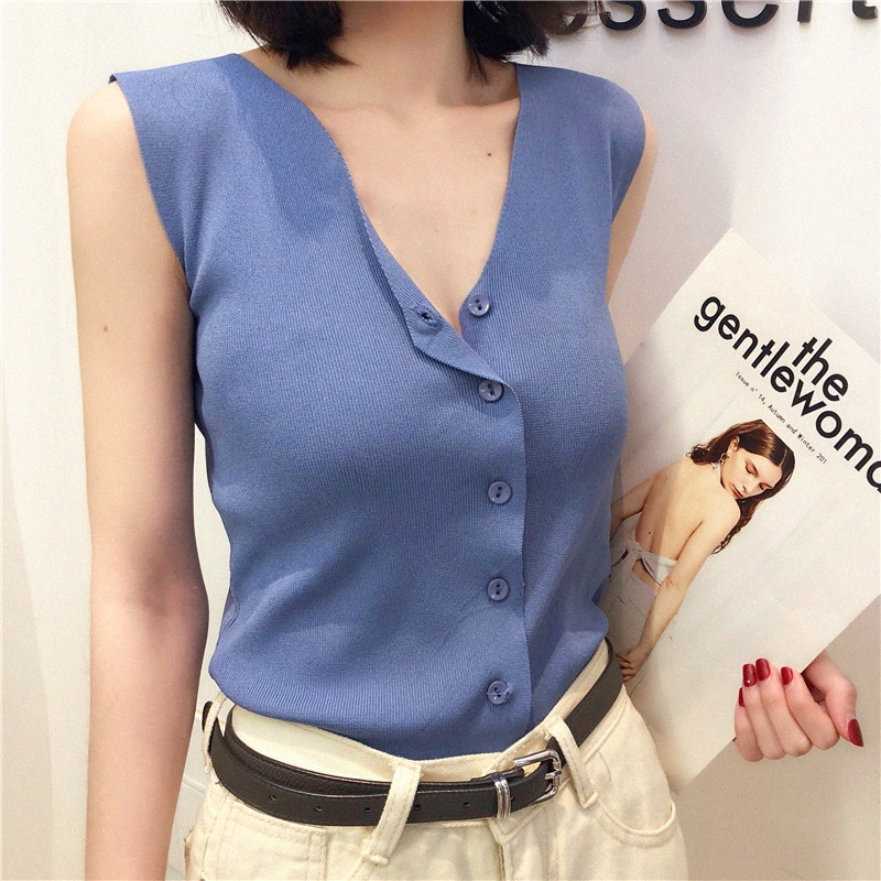 woherb summer casual knitted tank women 2019 korean v-neck sleeveless vest modis single-breasted femme 21616 l0so#, White
woherb summer casual knitted tank women 2019 korean v-neck sleeveless vest modis single-breasted femme 21616 l0so#, White