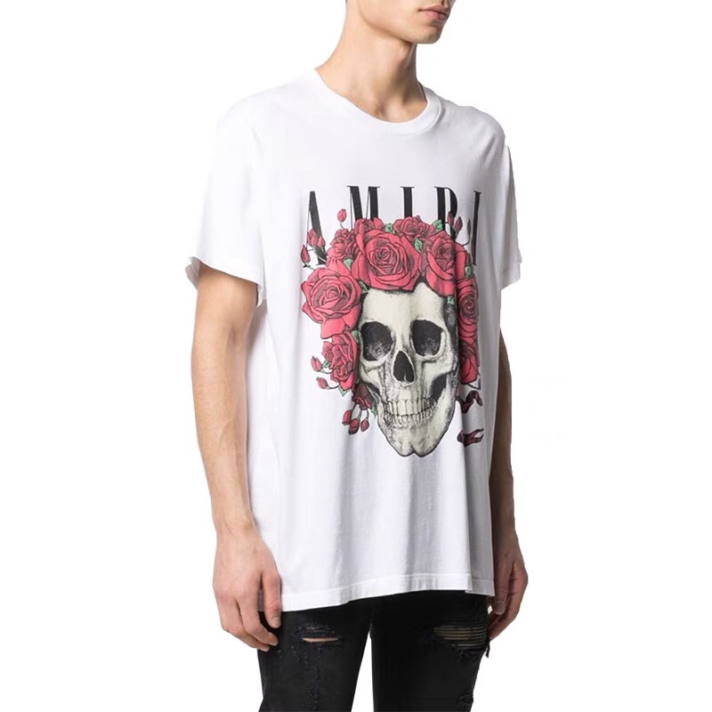 2021 USA Spring Summer Rose Skull Head Print T shirts Fashion Mens Skateboard Tshirt Women Clothes Casual Cotton Tee, White;black
2021 USA Spring Summer Rose Skull Head Print T shirts Fashion Mens Skateboard Tshirt Women Clothes Casual Cotton Tee, White;black