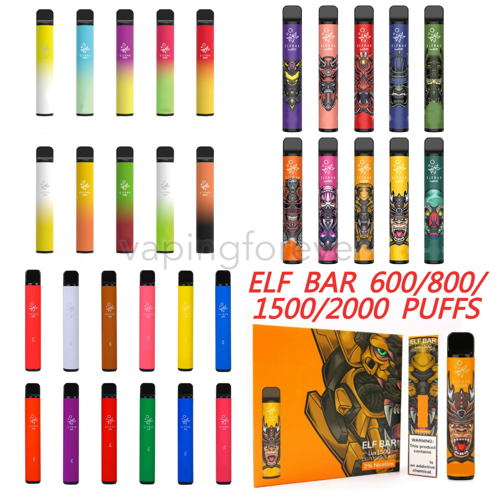 ELF Bar 600 1500 Puffs E Cigarettes Disposable Pod Device 850mAh Battery 4.8ml Pods Pre-filled Cartridge Vapes Kit Lux Disposables 2% VS Puff Bang XXL
ELF Bar 600 1500 Puffs E Cigarettes Disposable Pod Device 850mAh Battery 4.8ml Pods Pre-filled Cartridge Vapes Kit Lux Disposables 2% VS Puff Bang XXL