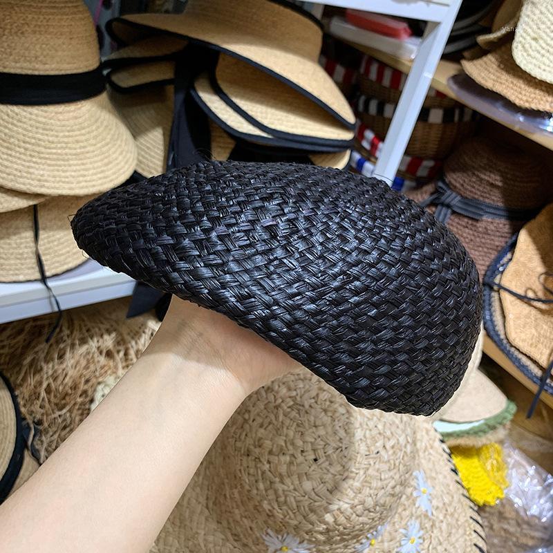 202104-YZ033 Summer Solid Handmade Raffia Grass Light And Breathable Beret Cap Men Women Leisure Painter Hat Berets, Black
202104-YZ033 Summer Solid Handmade Raffia Grass Light And Breathable Beret Cap Men Women Leisure Painter Hat Berets, Black