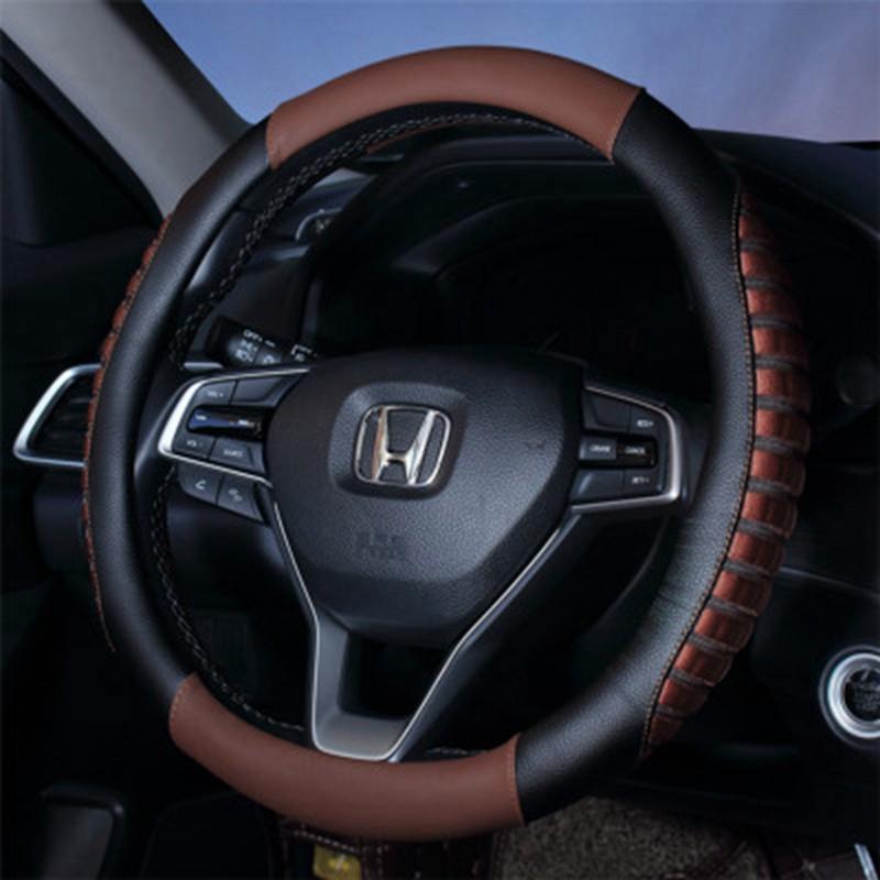 Steering Wheel Covers Cover Four Seasons Car Handle Protective Leather Interior Supplies
Steering Wheel Covers Cover Four Seasons Car Handle Protective Leather Interior Supplies