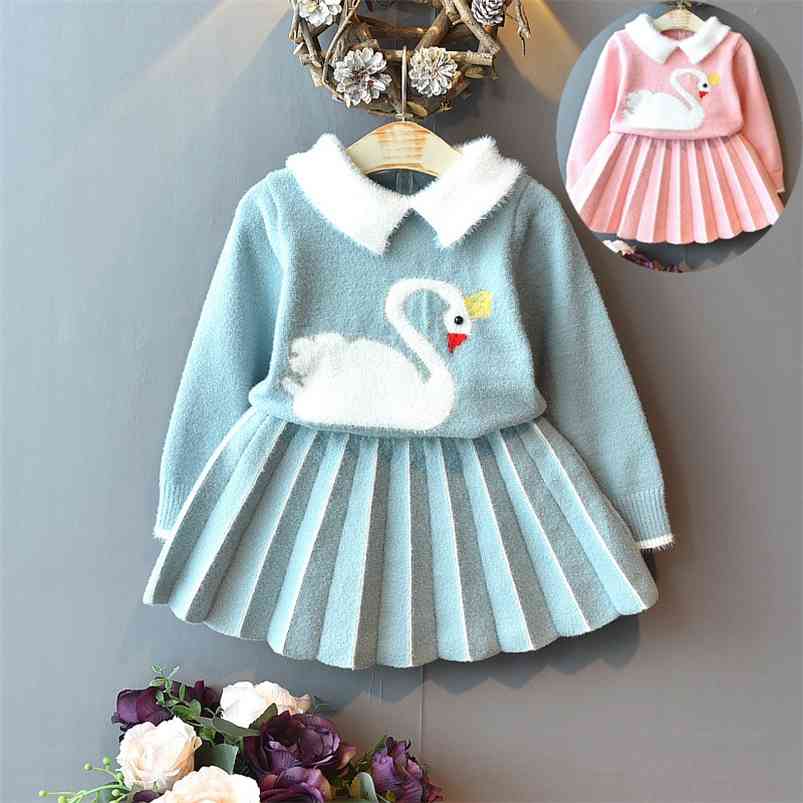 Arrivals Summer Children Sets Velvet Long Sleeve Print Swan T-Shirt Solid Skirt Cute 2Pcs Girls Clothes 2-7T 210629, Pink
Arrivals Summer Children Sets Velvet Long Sleeve Print Swan T-Shirt Solid Skirt Cute 2Pcs Girls Clothes 2-7T 210629, Pink