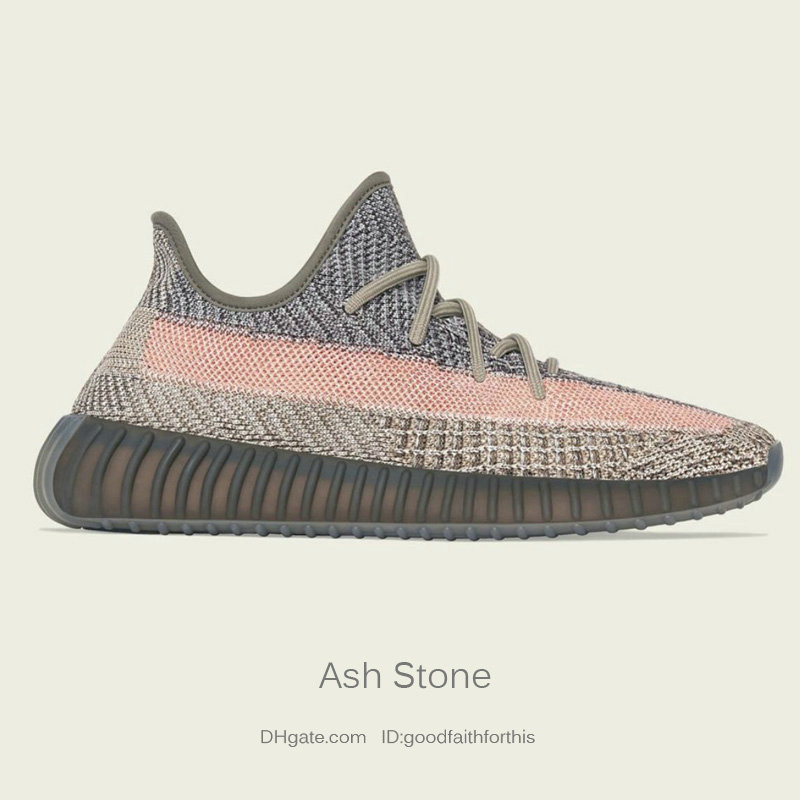 Kanye West running shoes Abez Ash Blue Pearl Stone Asriel Flax Marsh Sulfur Yecher Reflective for sale With Box Kids Casual sneakers store Wholesale price US4-13