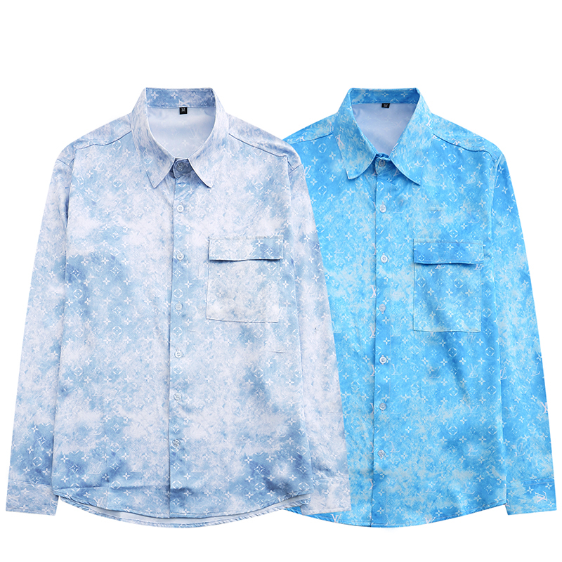 Men's Dress Shirt Luxury Slim Silk T-shirt Long sleeve Casual business clothing plaid brand 17 color M-4XL BURR88, White
Men's Dress Shirt Luxury Slim Silk T-shirt Long sleeve Casual business clothing plaid brand 17 color M-4XL BURR88, White