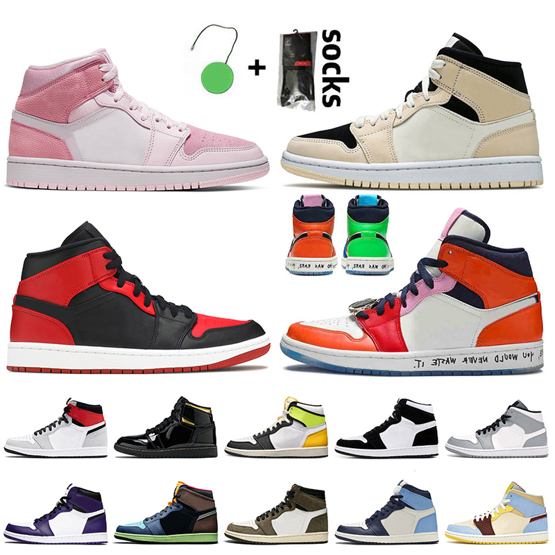 Jumpman 1 Air Jordan 1s Mid Digital Pink UNC Travis Basketball Shoes Jorden High OG Fearless Maison Chateau Rouge Retro Men Women Trainers S
Jumpman 1 Air Jordan 1s Mid Digital Pink UNC Travis Basketball Shoes Jorden High OG Fearless Maison Chateau Rouge Retro Men Women Trainers S