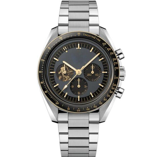 Stainless Steel Black Watch Quartz Chronograph Movement Moonwatch Apollp 11 50th Anniversary Limited Edittion Mens Wristwatches
Stainless Steel Black Watch Quartz Chronograph Movement Moonwatch Apollp 11 50th Anniversary Limited Edittion Mens Wristwatches