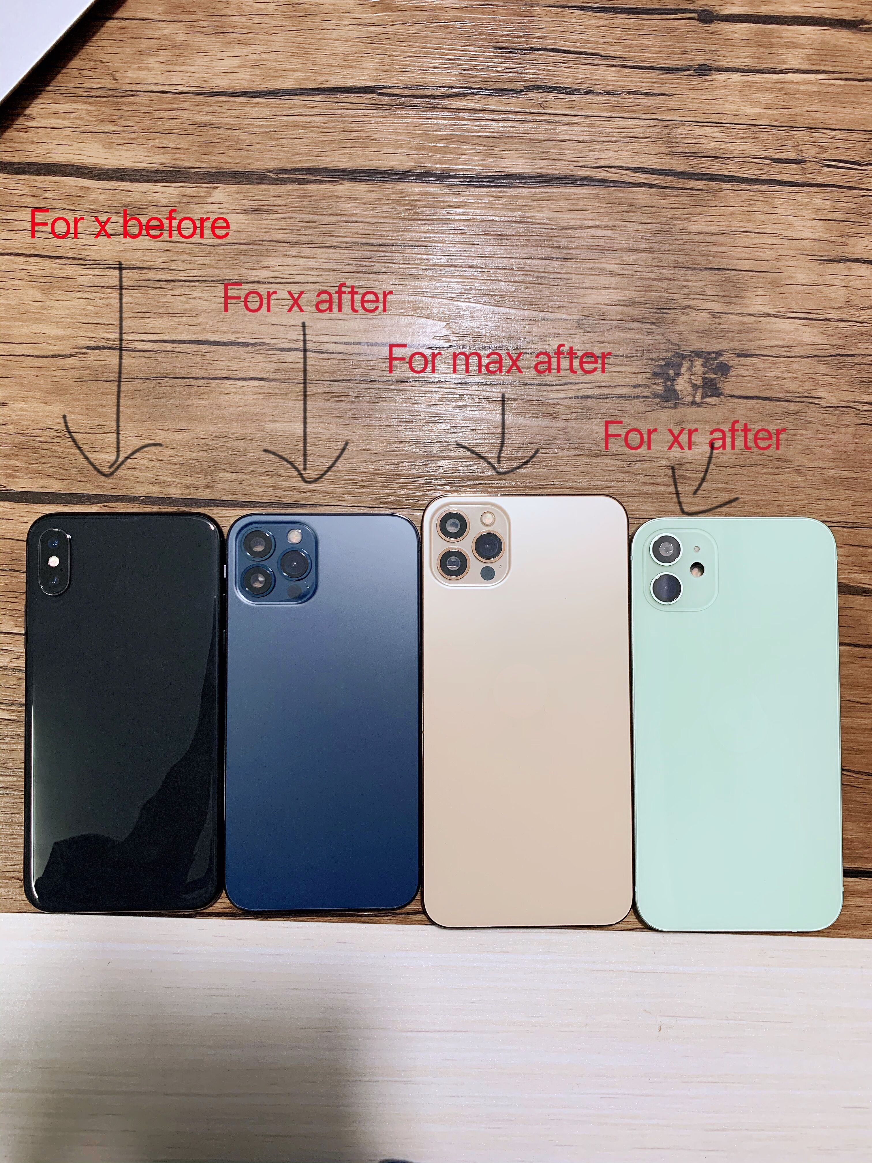 white Housing For iPhone X XS Mas like 12 Pro / 12Pro max Aluminum Metal Back Battery Door Cover Replacement
white Housing For iPhone X XS Mas like 12 Pro / 12Pro max Aluminum Metal Back Battery Door Cover Replacement