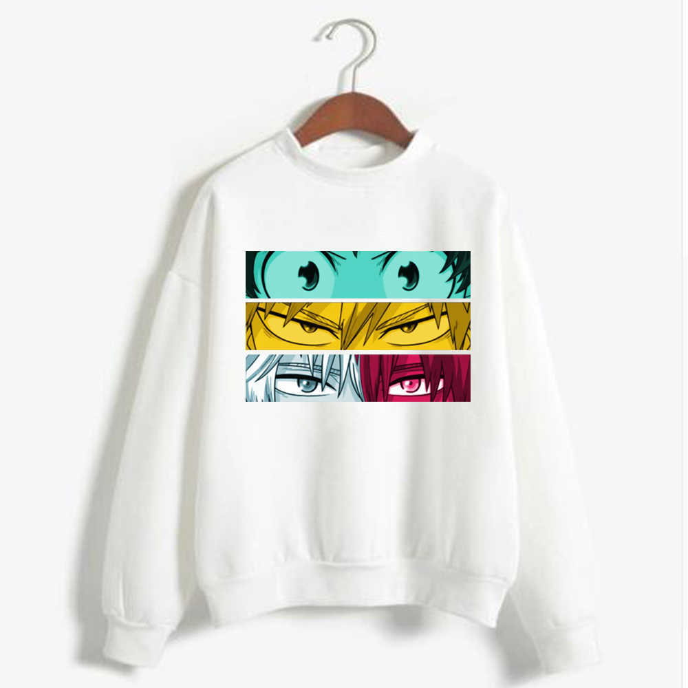 Sweat Oversize Harajuku Winter My Hero Academia Graphic Anime Hoodie Clothes Women Gothic Crewneck Sweatshirt Y0804