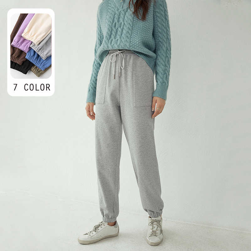 FANSILANEN Multicolor high waist sweatpants Women casual streetwear black harem pants Autumn winter drawstring loose trousers 210607, Gray
FANSILANEN Multicolor high waist sweatpants Women casual streetwear black harem pants Autumn winter drawstring loose trousers 210607, Gray