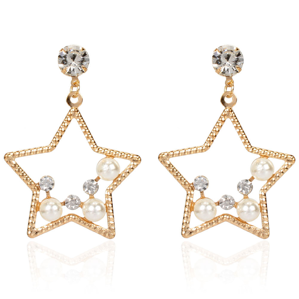 Metal star Stud earrings retro punk exaggerated fashion Temperament personality trend diamon pearl dripping eye round earring light luxury simple ear jewelry gift
Metal star Stud earrings retro punk exaggerated fashion Temperament personality trend diamon pearl dripping eye round earring light luxury simple ear jewelry gift