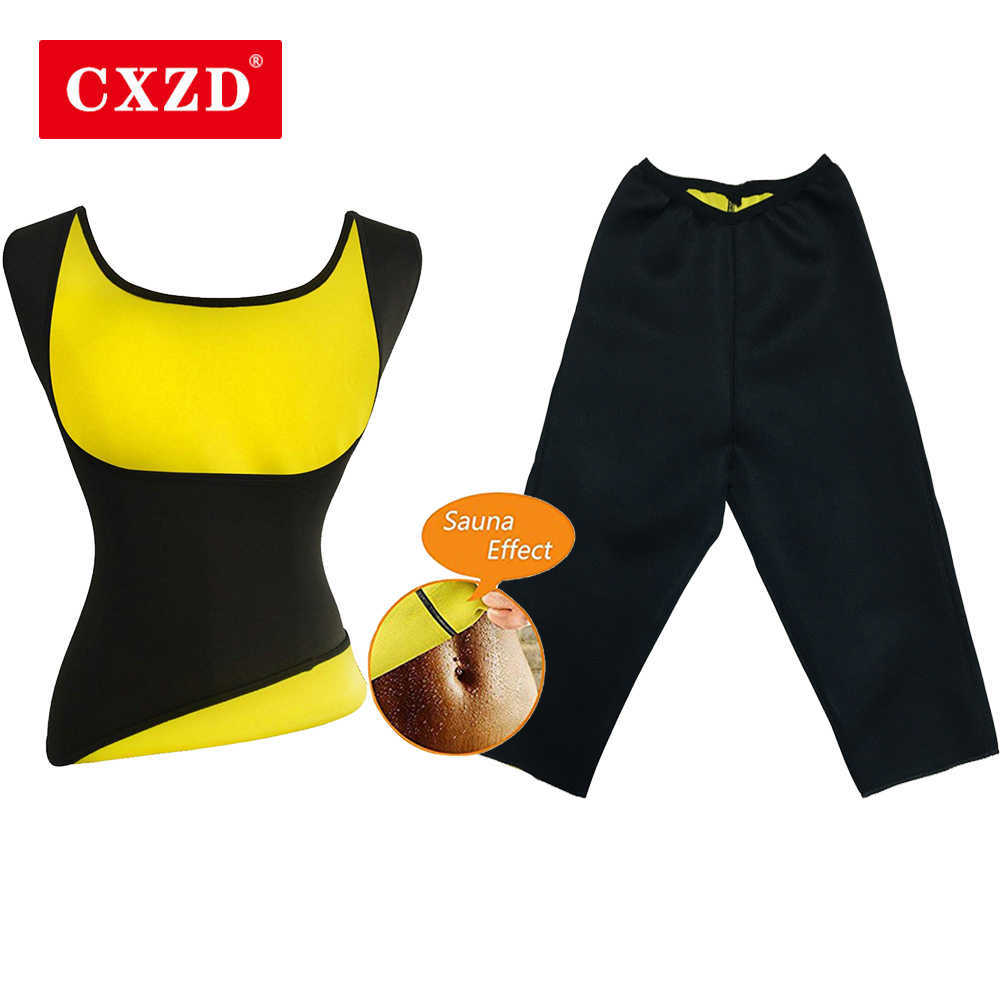 CXZD shapers for women Sauna Vest + Pant Neoprene fat Burn body shaper slimming underwear workout shapewear tummy control
CXZD shapers for women Sauna Vest + Pant Neoprene fat Burn body shaper slimming underwear workout shapewear tummy control