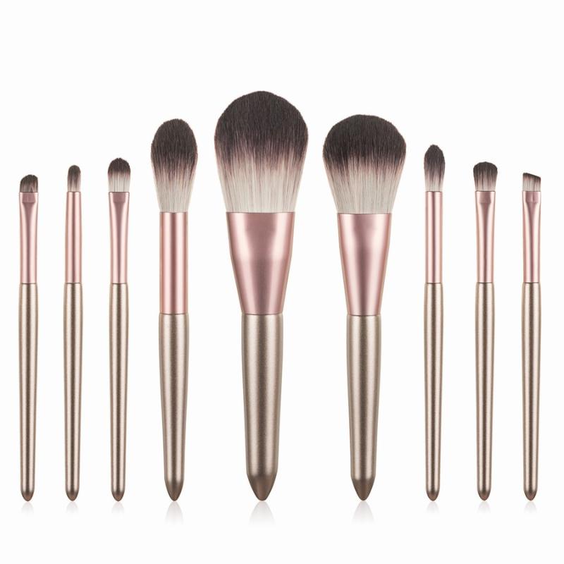 Makeup Brushes 9pcs Grape Set For Foundation Blush Eyeshadow Concealer Powder Eyebrow Lip Make Up Cosmetics Brush Tools
