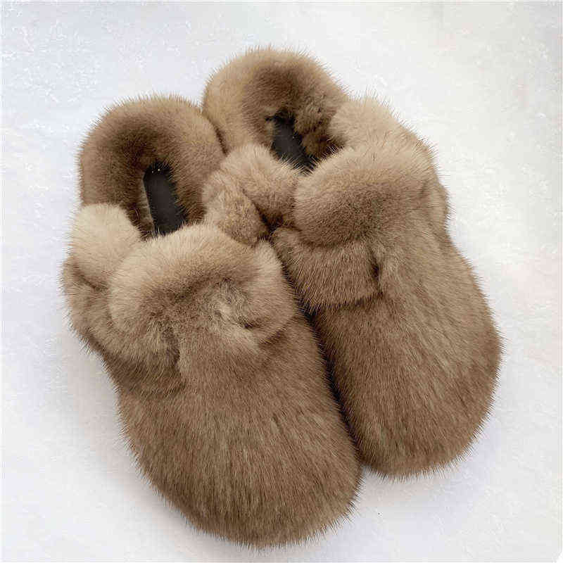 New Style Fur Slippers Ladies Winter Warm Shoes Real Mink Fur Slippers Household Furry Closed Toe Flat Shoes Y1206, Black
New Style Fur Slippers Ladies Winter Warm Shoes Real Mink Fur Slippers Household Furry Closed Toe Flat Shoes Y1206, Black