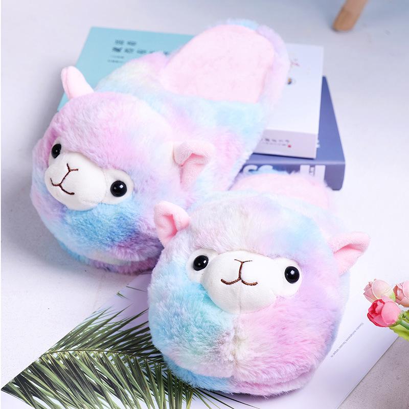 Women Slippers Alpaca Sheep Winter Indoor Warm Furry Cotton Shoes Funny Soft Cartoon Flip Flops, Black
Women Slippers Alpaca Sheep Winter Indoor Warm Furry Cotton Shoes Funny Soft Cartoon Flip Flops, Black