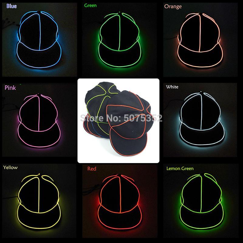 Cotton Hip Hop EL Cap 10 Colors Option Snapback Glowing Caps Dance DJ Led Light Hat For Halloween Carnival Parties, Blue;gray
Cotton Hip Hop EL Cap 10 Colors Option Snapback Glowing Caps Dance DJ Led Light Hat For Halloween Carnival Parties, Blue;gray