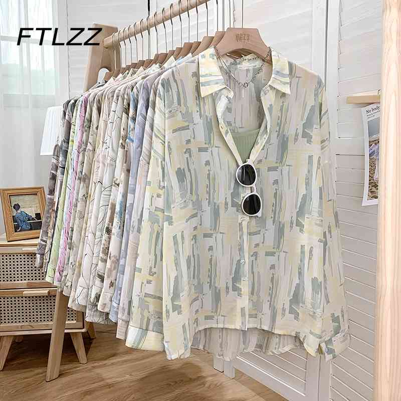 Streetwear Vintage Blouse Women Fashion Printed Button Up Shirts Summer Long Sleeve Loose Harajuku Tops Mujer 210602, 14
Streetwear Vintage Blouse Women Fashion Printed Button Up Shirts Summer Long Sleeve Loose Harajuku Tops Mujer 210602, 14