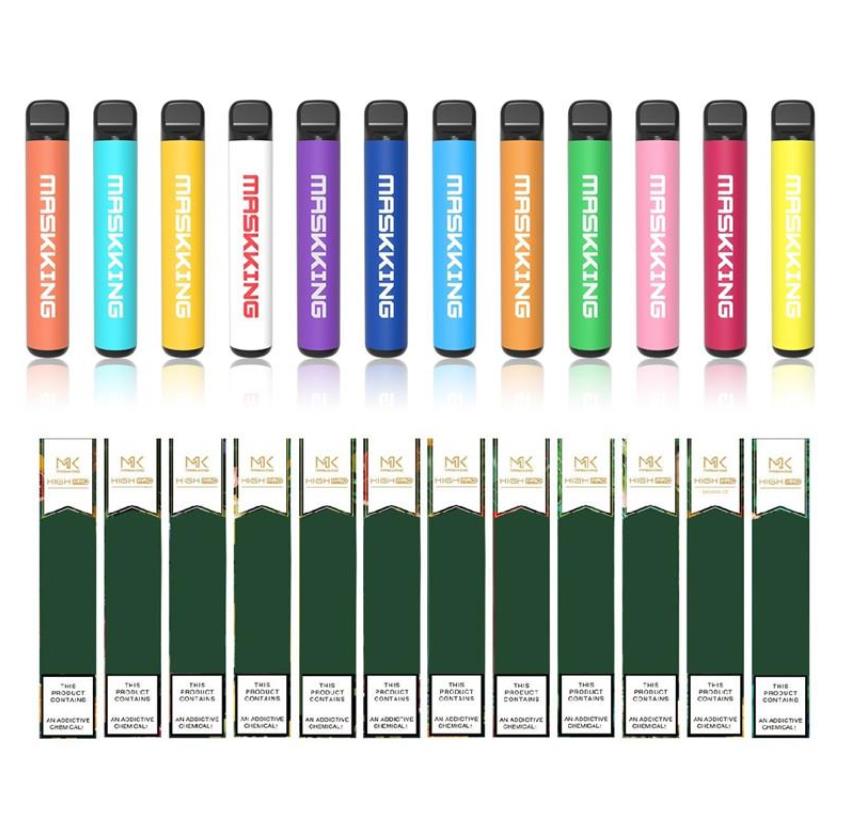 Maskking High Pro Disposable E cigarettes Vape Pen Pod Device Starter Kit MK e cigarette 1000 puffs Russsian English Verion Air Bar Bang XXL
Maskking High Pro Disposable E cigarettes Vape Pen Pod Device Starter Kit MK e cigarette 1000 puffs Russsian English Verion Air Bar Bang XXL