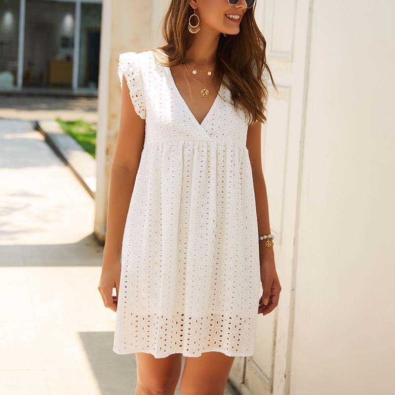 Elegant Lace Summer Woman Dresses Sexy V-Neck Butterfly Sleeve Hollow Out Office Lady Dress Vestidos W279 210526, Dark blue
Elegant Lace Summer Woman Dresses Sexy V-Neck Butterfly Sleeve Hollow Out Office Lady Dress Vestidos W279 210526, Dark blue