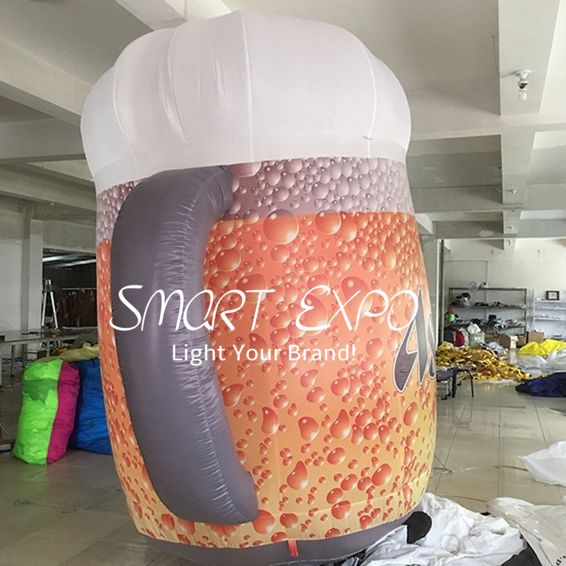 Advertising Inflatable Can Dia1.2x1.7m for Food Beverage Promotion with Custom Artwork Printing and Blower