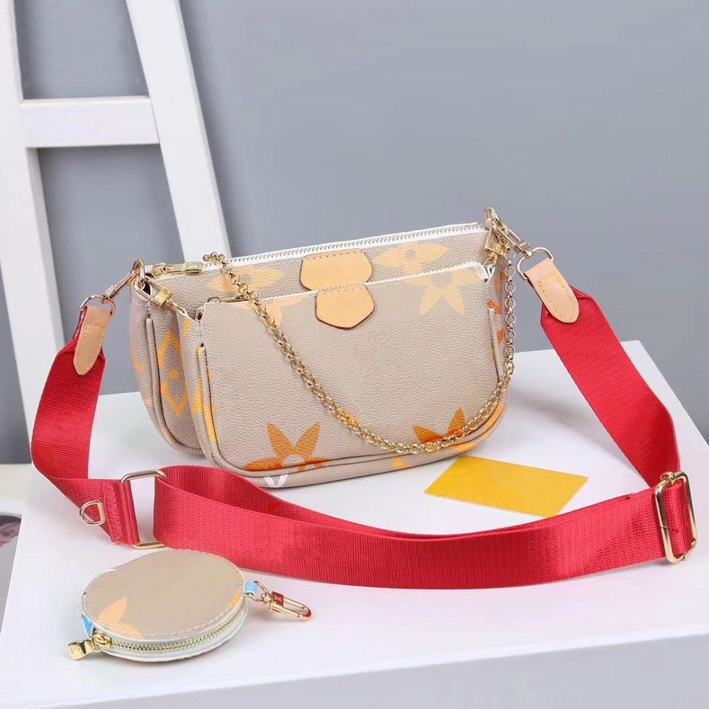 Women Shoulder Bags Favorite 3pcs/set Leather Handbags Multi Pochette Accessories Purses Brown Flower Mini Pochette Cross body Bag, Beige
Women Shoulder Bags Favorite 3pcs/set Leather Handbags Multi Pochette Accessories Purses Brown Flower Mini Pochette Cross body Bag, Beige