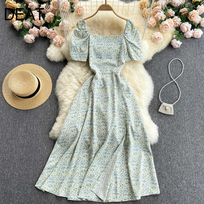 DEAT Women Printing Sandy Beach Dress Square Collar Short Sleeve Arrivals Lady Fashion Temperament Spring Summer 11D598 210709, Yellow background
DEAT Women Printing Sandy Beach Dress Square Collar Short Sleeve Arrivals Lady Fashion Temperament Spring Summer 11D598 210709, Yellow background