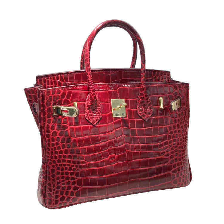 Crocodile High Herme Bag Bag Women's 30cm Gloss 35cm Head Leather Diagonal Span Yy, Black 35cm
Crocodile High Herme Bag Bag Women's 30cm Gloss 35cm Head Leather Diagonal Span Yy, Black 35cm
