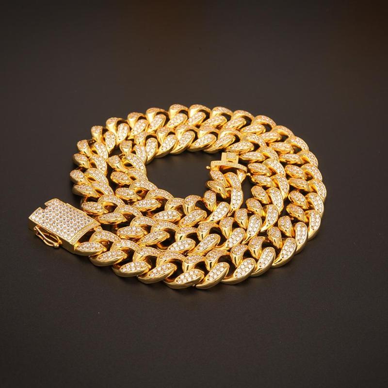 20mm Miami Box Clasp Cuban Link Chain Gold Silver Necklace Iced Out Cubic Zirconia Bling Hip Hop For Men Jewelry Chains
20mm Miami Box Clasp Cuban Link Chain Gold Silver Necklace Iced Out Cubic Zirconia Bling Hip Hop For Men Jewelry Chains