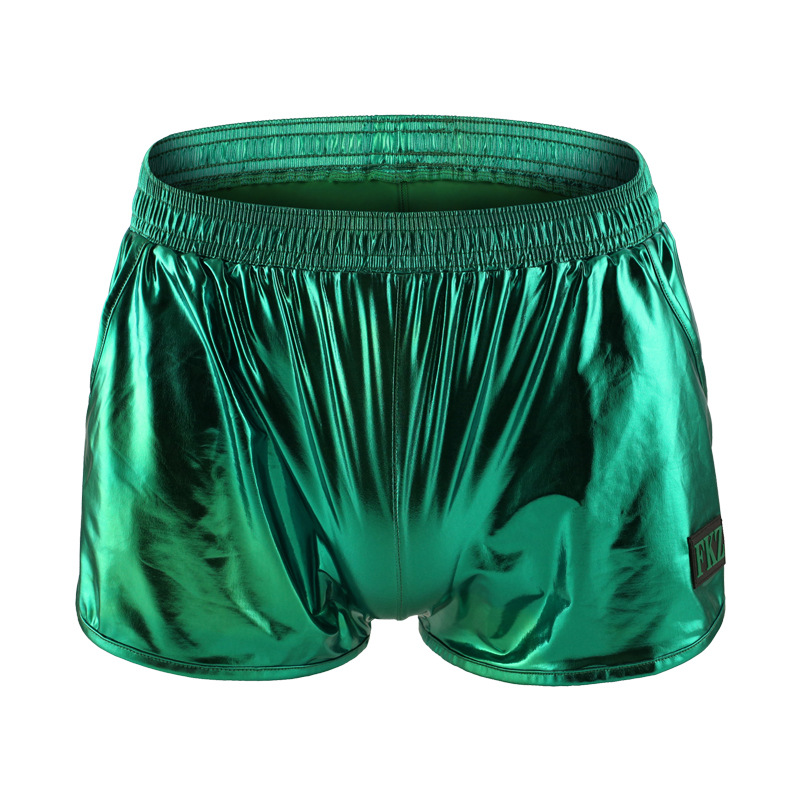 Sexy men' fashion underwear underpants faux leather metallics boxers stage performance loungewear sleep bottoms Green #F5004
Sexy men' fashion underwear underpants faux leather metallics boxers stage performance loungewear sleep bottoms Green #F5004