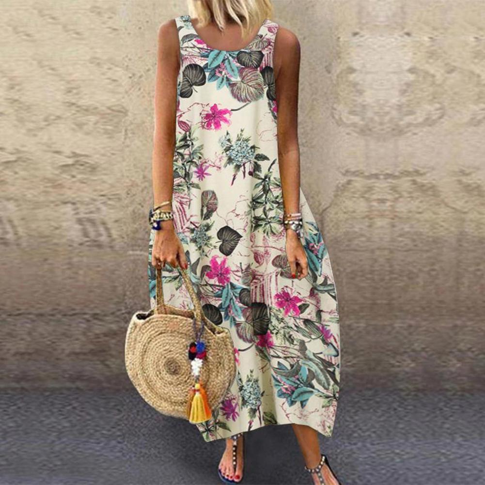 womens dresses women ankle length vintage sleeveless o neck leaves floral print cotton linen long baggy dress vestido de mujer, Black;gray
womens dresses women ankle length vintage sleeveless o neck leaves floral print cotton linen long baggy dress vestido de mujer, Black;gray