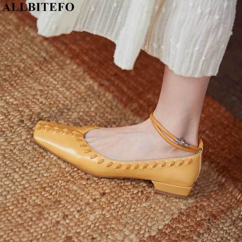 ALLBITEFO full genuine leather square toe ankle buckle women shoes low-heeled comfortable high heel shoes women heels shoes 210611, As picture
ALLBITEFO full genuine leather square toe ankle buckle women shoes low-heeled comfortable high heel shoes women heels shoes 210611, As picture
