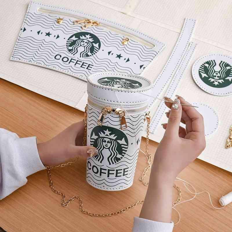 Creative milk tea cup hand woven material bag gift for girlfriend self-made One Shoulder Messenger Bucket Bag, Yellow popcorn bag (self made)
Creative milk tea cup hand woven material bag gift for girlfriend self-made One Shoulder Messenger Bucket Bag, Yellow popcorn bag (self made)